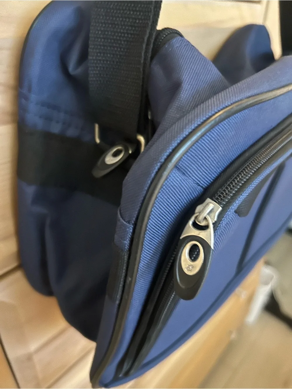 American Tourister Blue Travel Shoulder Bag - Lightweight Carry-On